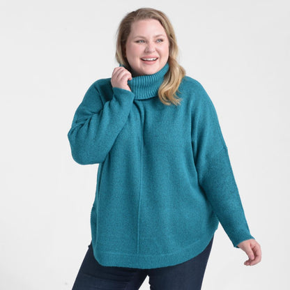 Cowl Neck Dolman Sleeve Sweater
