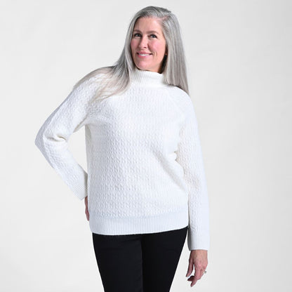 Cable Stitch Turtleneck Sweater