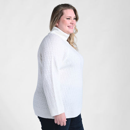 Cable Stitch Turtleneck Sweater
