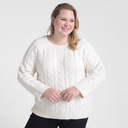 Sequin Cable Knit Sweater
