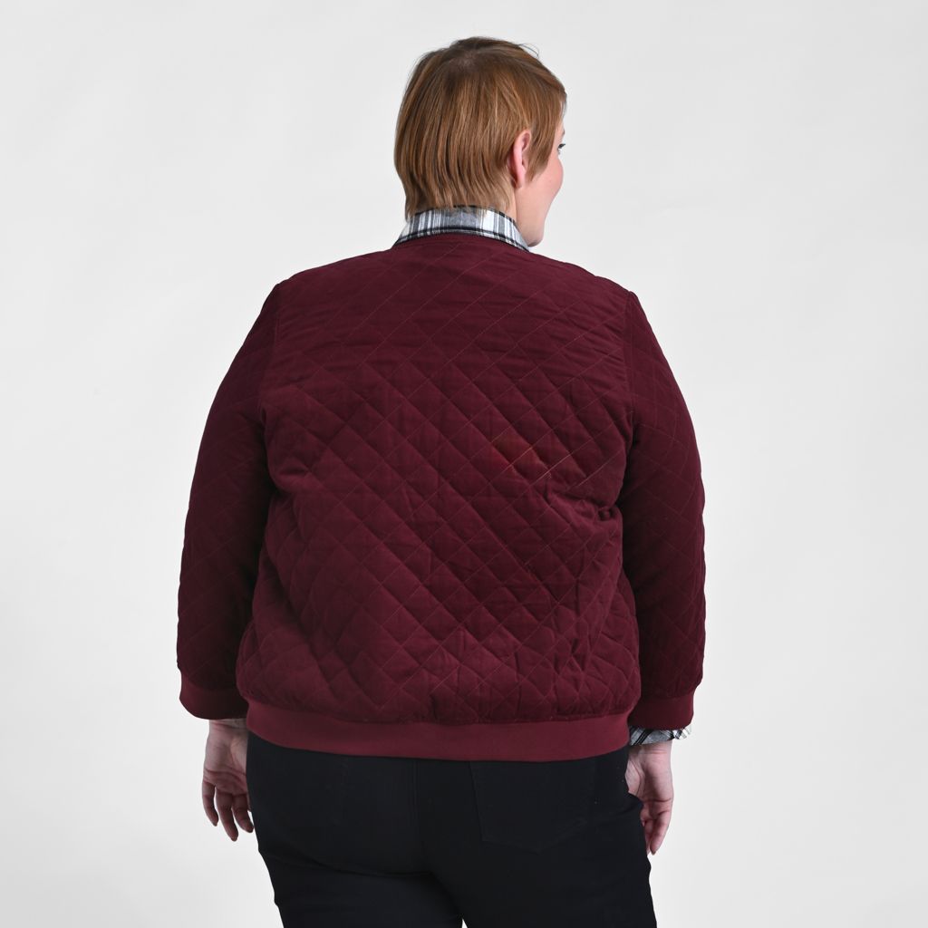 Diamond Quilted Bomber Jacket