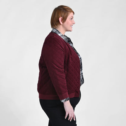 Diamond Quilted Bomber Jacket