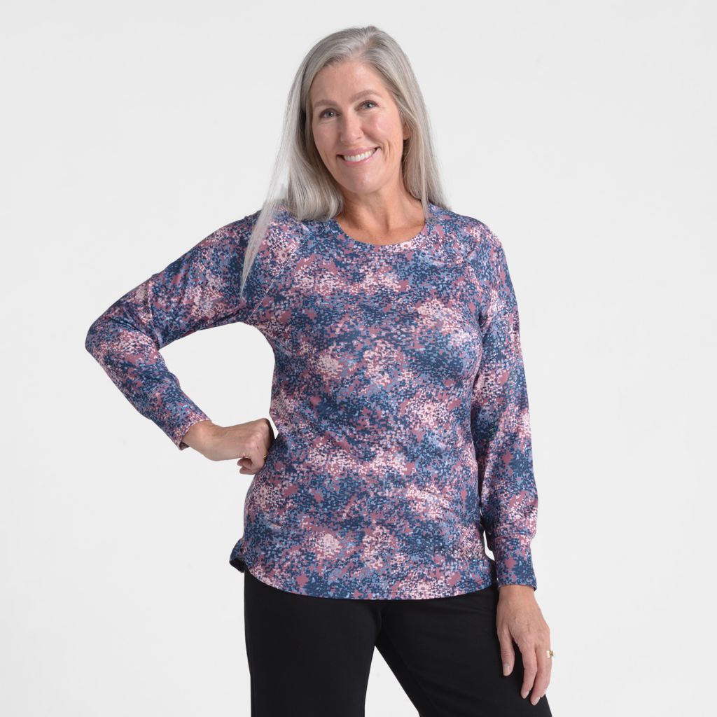 Relaxed Restyled Printed Raglan Sleeve Tee