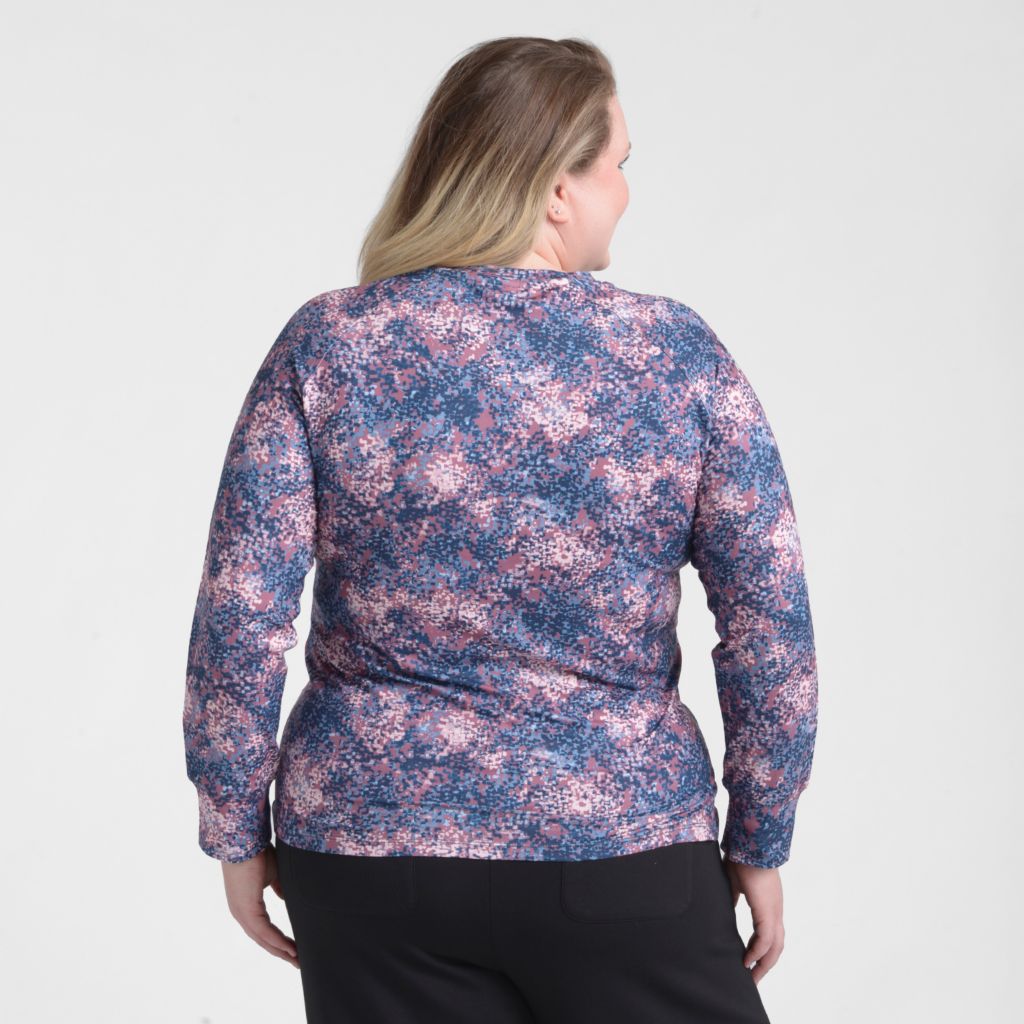 Relaxed Restyled Printed Raglan Sleeve Tee