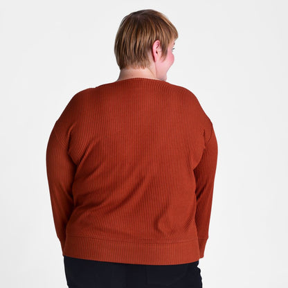Relaxed Restyled Rib Knit Top