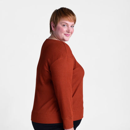 Relaxed Restyled Rib Knit Top