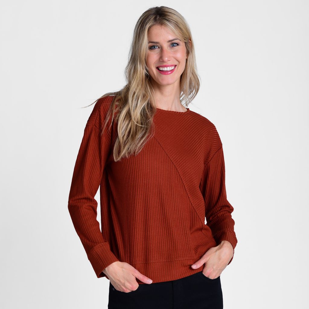 Relaxed Restyled Rib Knit Top