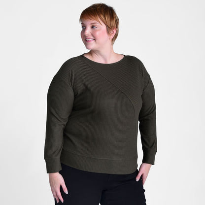 Relaxed Restyled Rib Knit Top