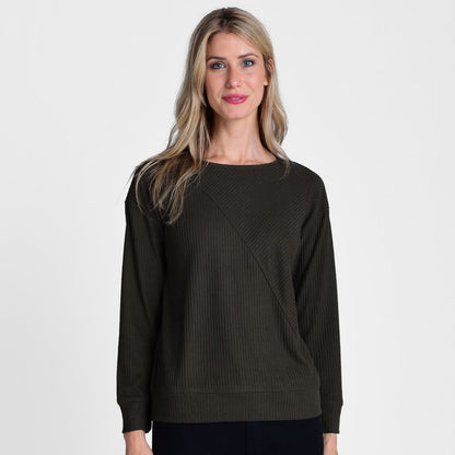 Relaxed Restyled Rib Knit Top
