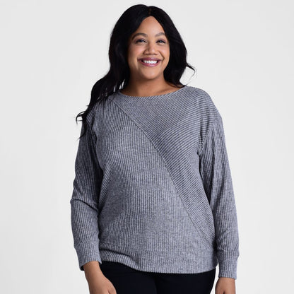 Relaxed Restyled Rib Knit Top