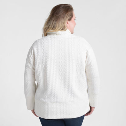 Relaxed Restyled Cable Pattern Top