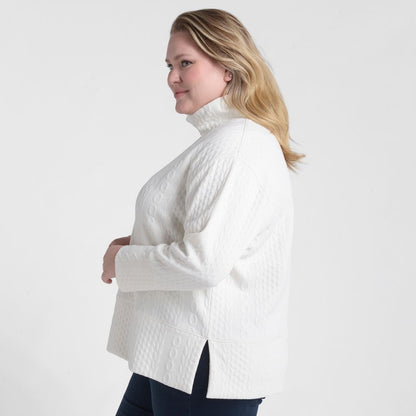 Relaxed Restyled Cable Pattern Top