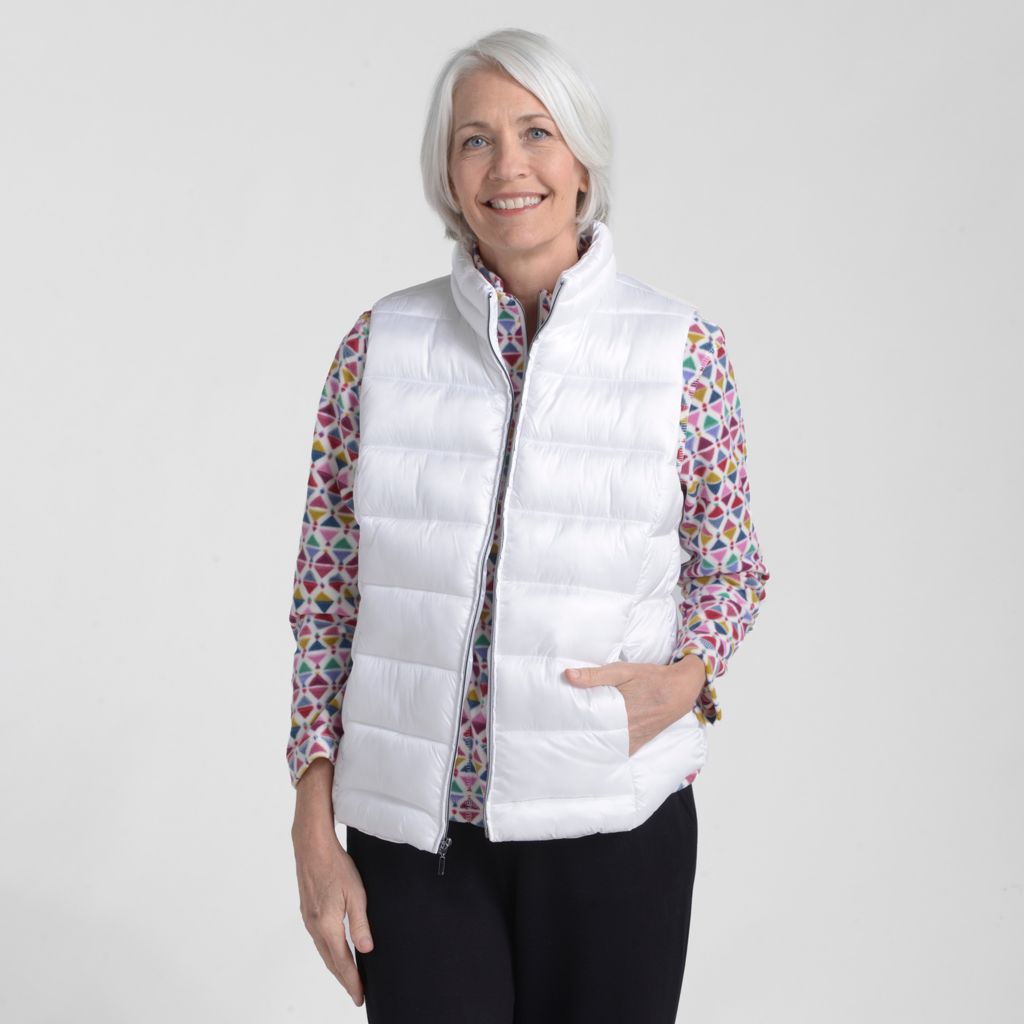 Shine Zip Front Vest