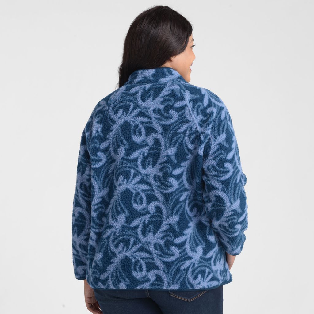 Relaxed Restyled Printed Sherpa Jacket