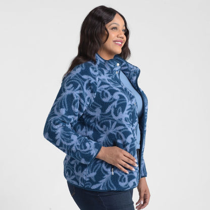 Relaxed Restyled Printed Sherpa Jacket