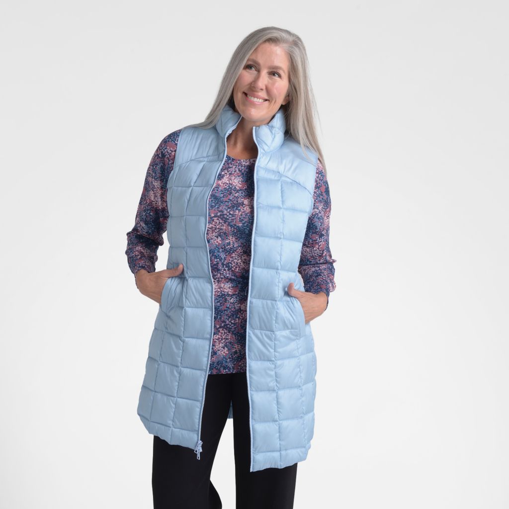 Relaxed Restyled Quilted Puffer Long Vest