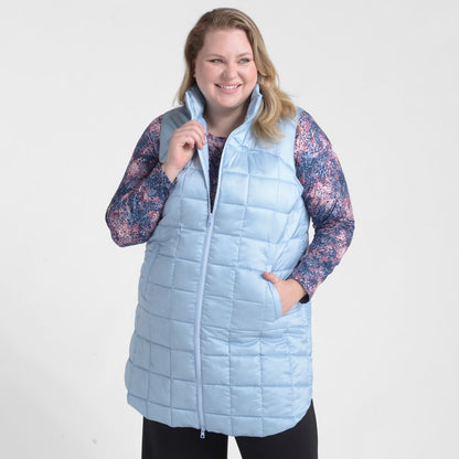 Relaxed Restyled Quilted Puffer Long Vest