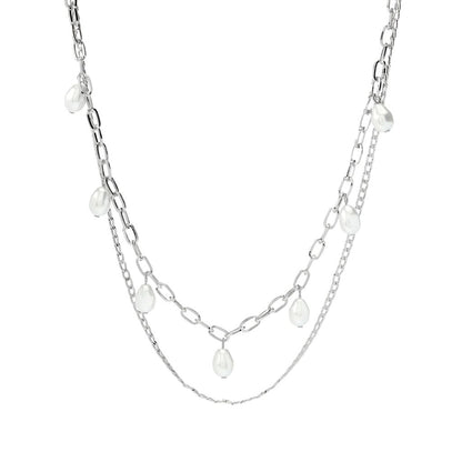 Pearl Detail Layered Necklace