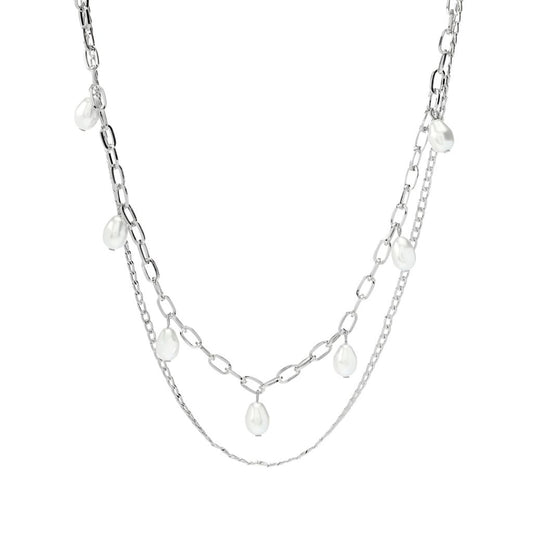 Pearl Detail Layered Necklace