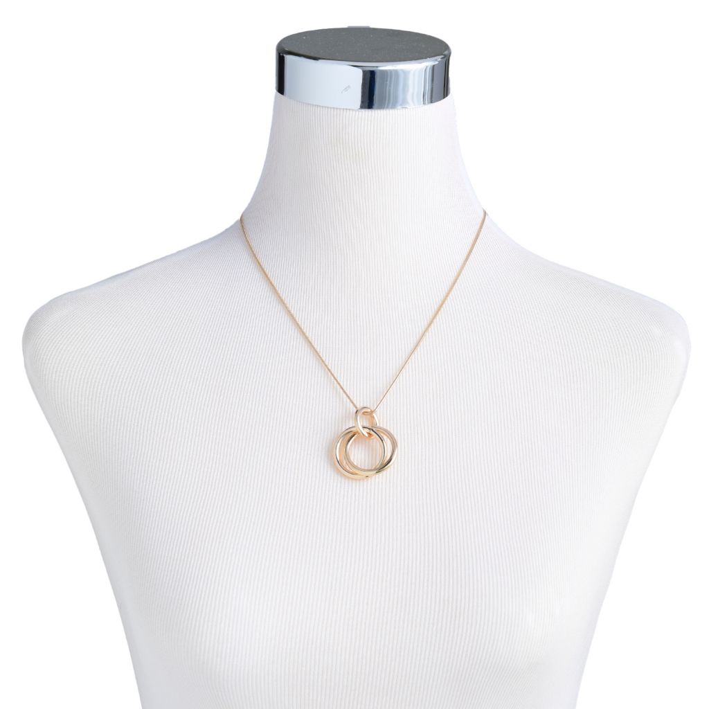 Double Link Pendant Necklace