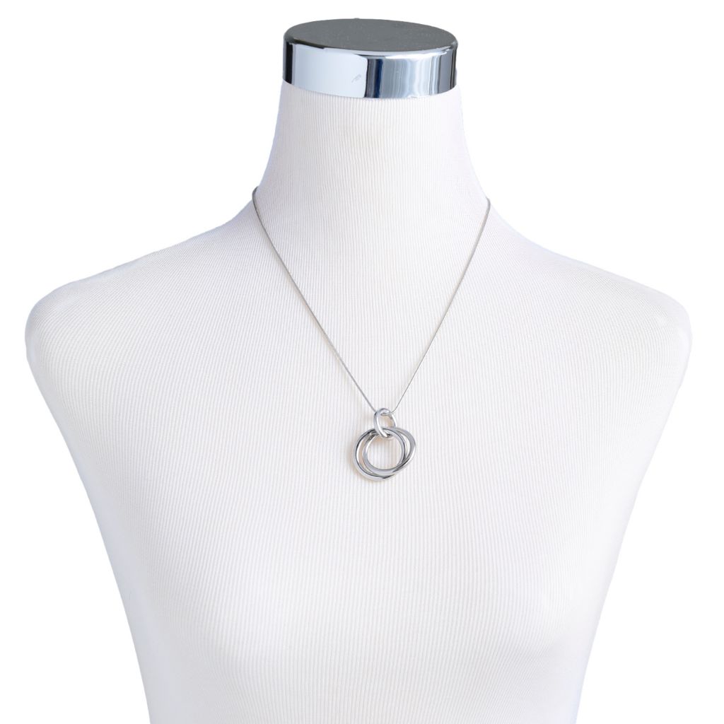 Double Link Pendant Necklace