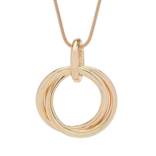 Double Link Pendant Necklace