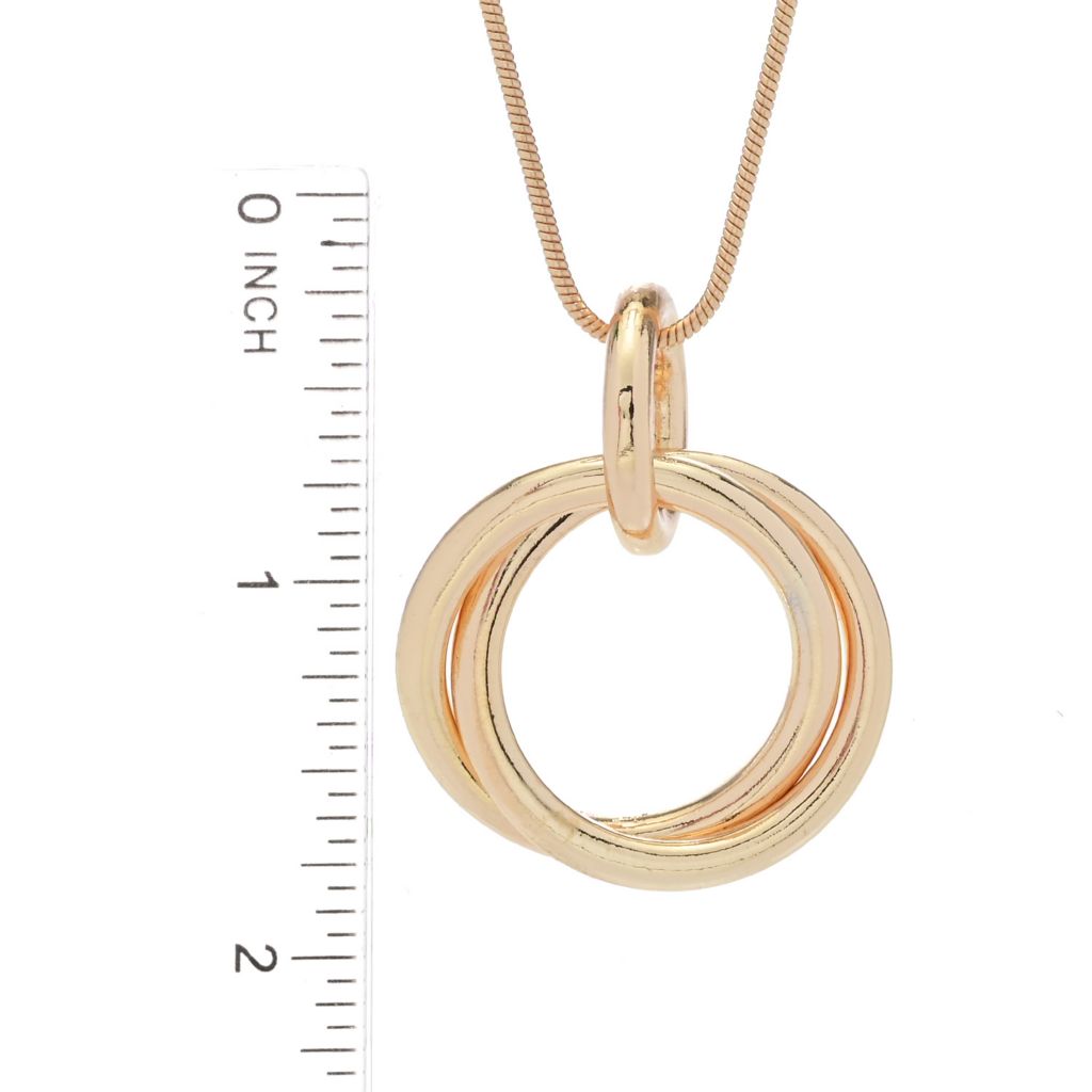 Double Link Pendant Necklace