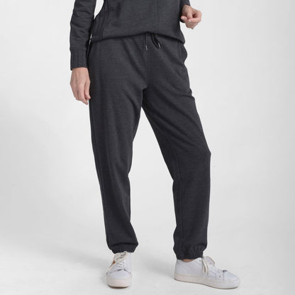 Relaxed Restyled Rib Trim Tie Waist Joggers