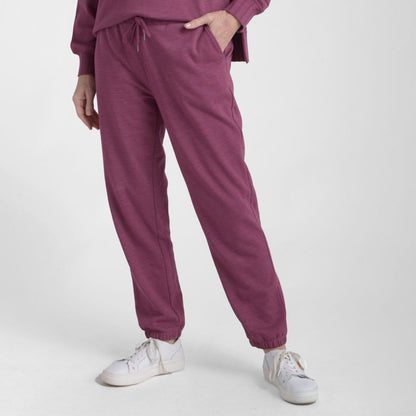 Relaxed Restyled Rib Trim Tie Waist Joggers