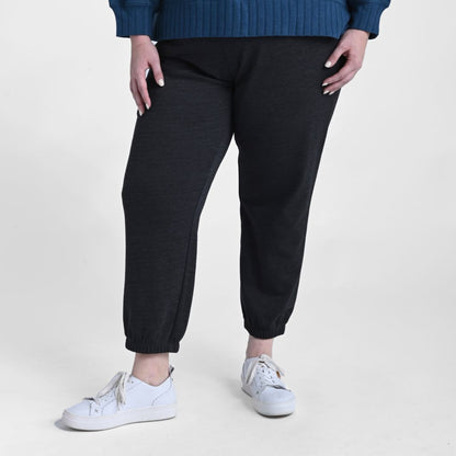 Relaxed Restyled Rib Trim Tie Waist Joggers