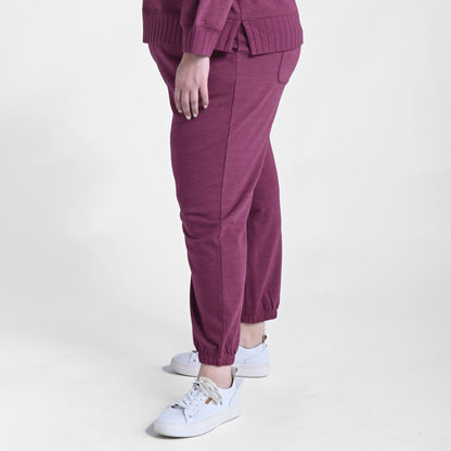 Relaxed Restyled Rib Trim Tie Waist Joggers