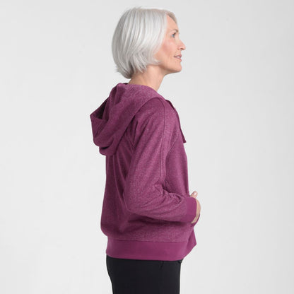 Relaxed Restyled Sparkly Zip Up Hoodie