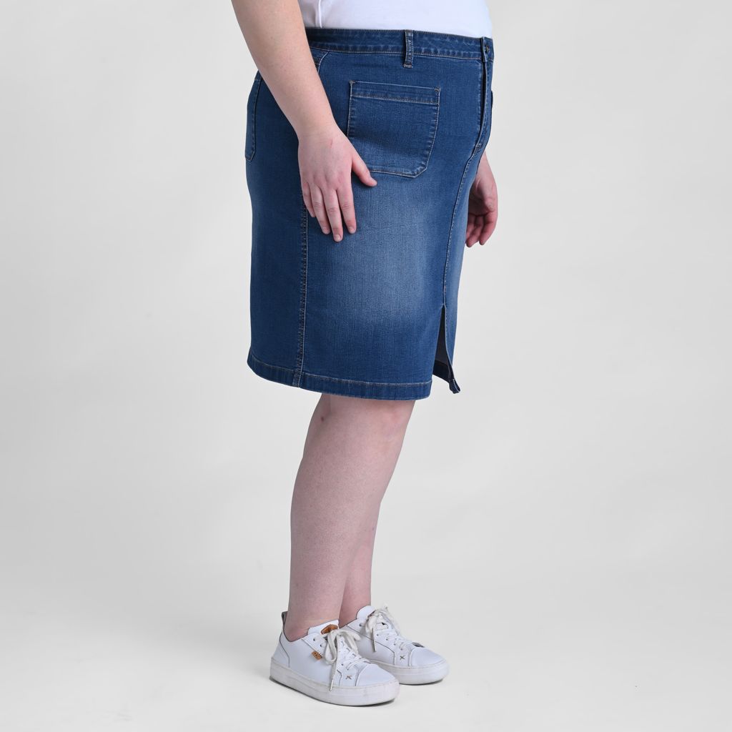 Medium Wash Side Detail Women
