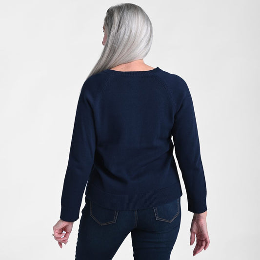 Navy Back Detail Missy