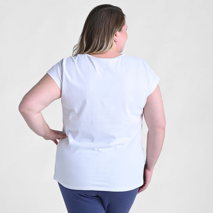 Relaxed Restyled Step Hem Tee