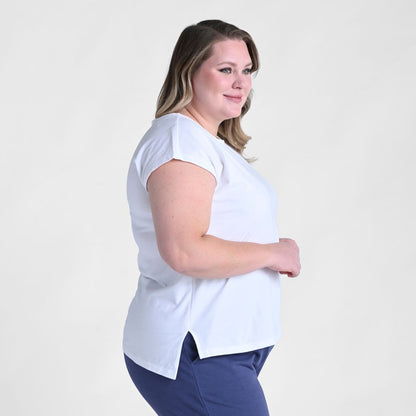 Relaxed Restyled Step Hem Tee