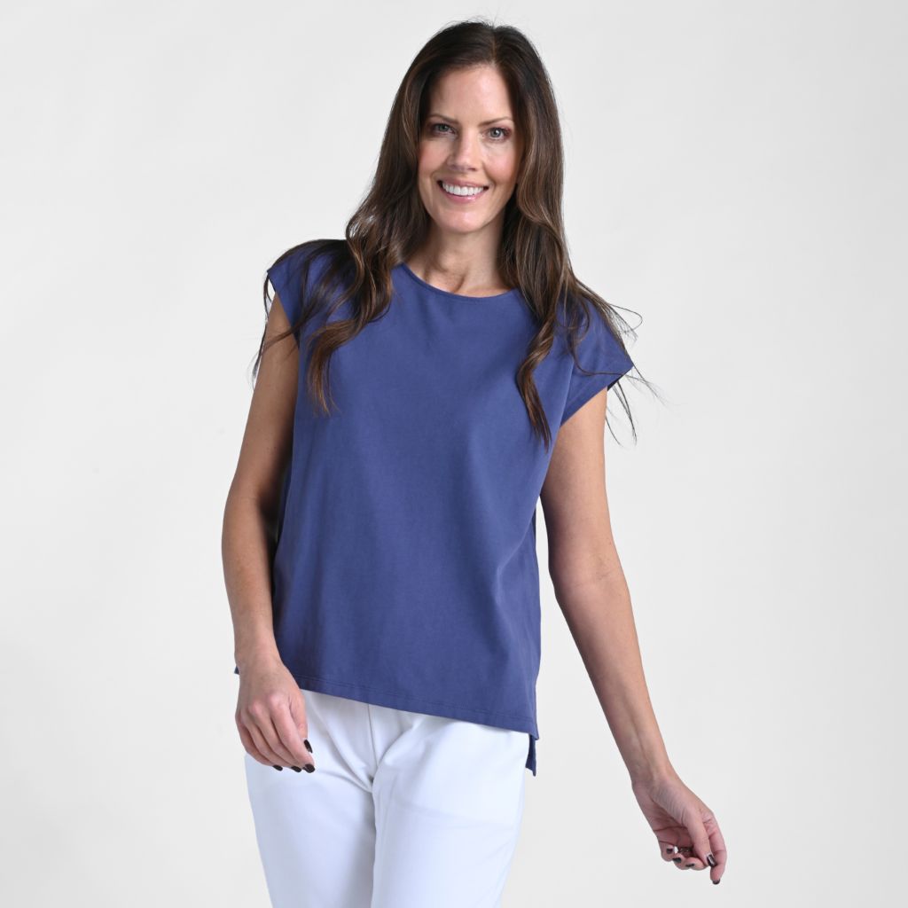 Relaxed Restyled Step Hem Tee