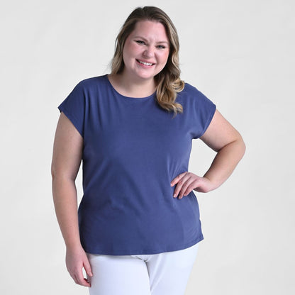 Relaxed Restyled Step Hem Tee