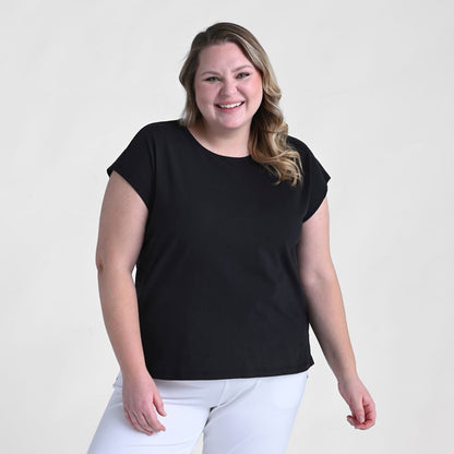Relaxed Restyled Step Hem Tee