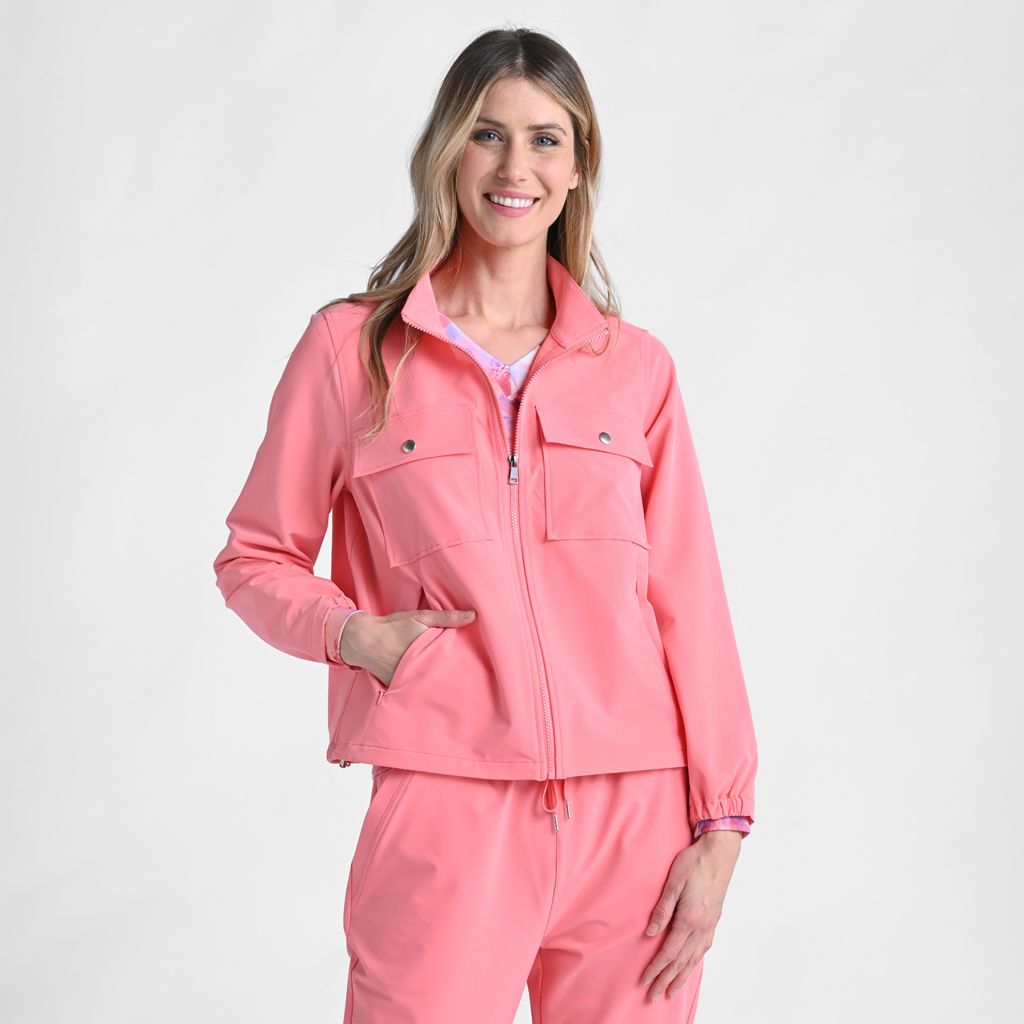 Relaxed Restyled Patch Pocket Zip Front Jacket