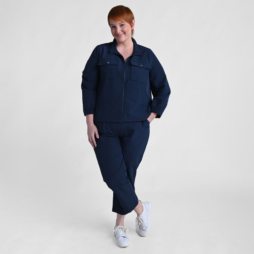 Relaxed Restyled Patch Pocket Zip Front Jacket