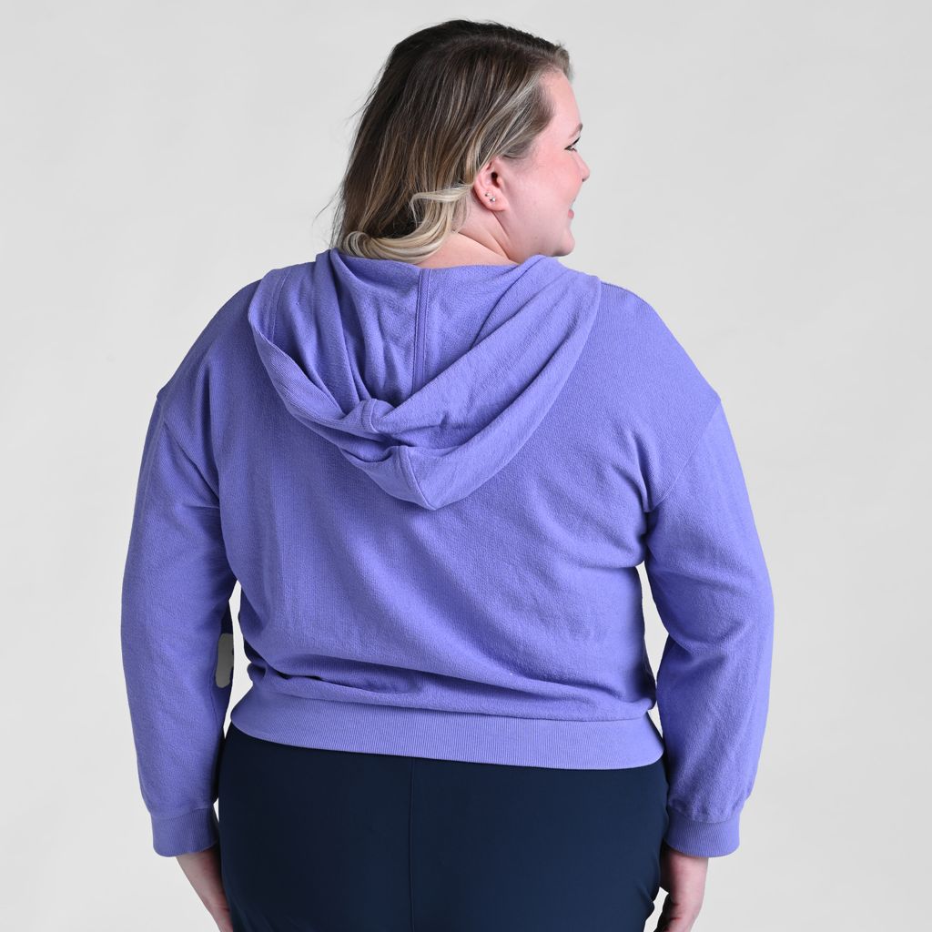 Relaxed Restyled Crossover Hooded Top