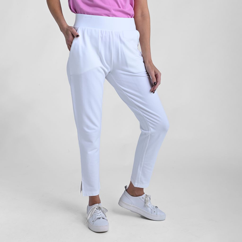 Relaxed Restyled Slim Knit Ankle Pant