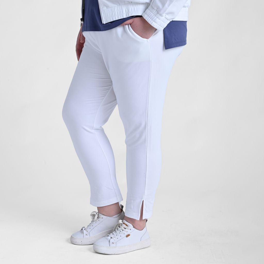 Relaxed Restyled Slim Knit Ankle Pant