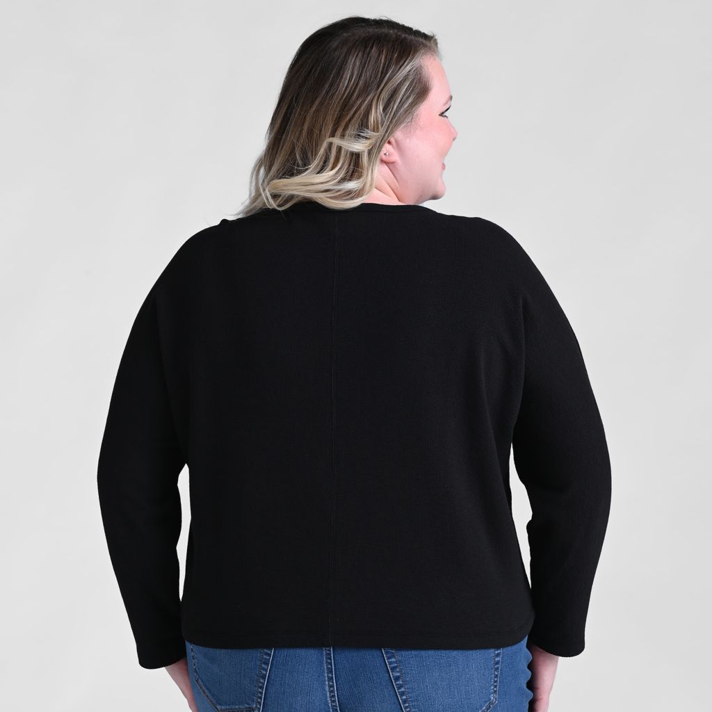 Relaxed Restyled Dolman Sleeve Seam Front Top