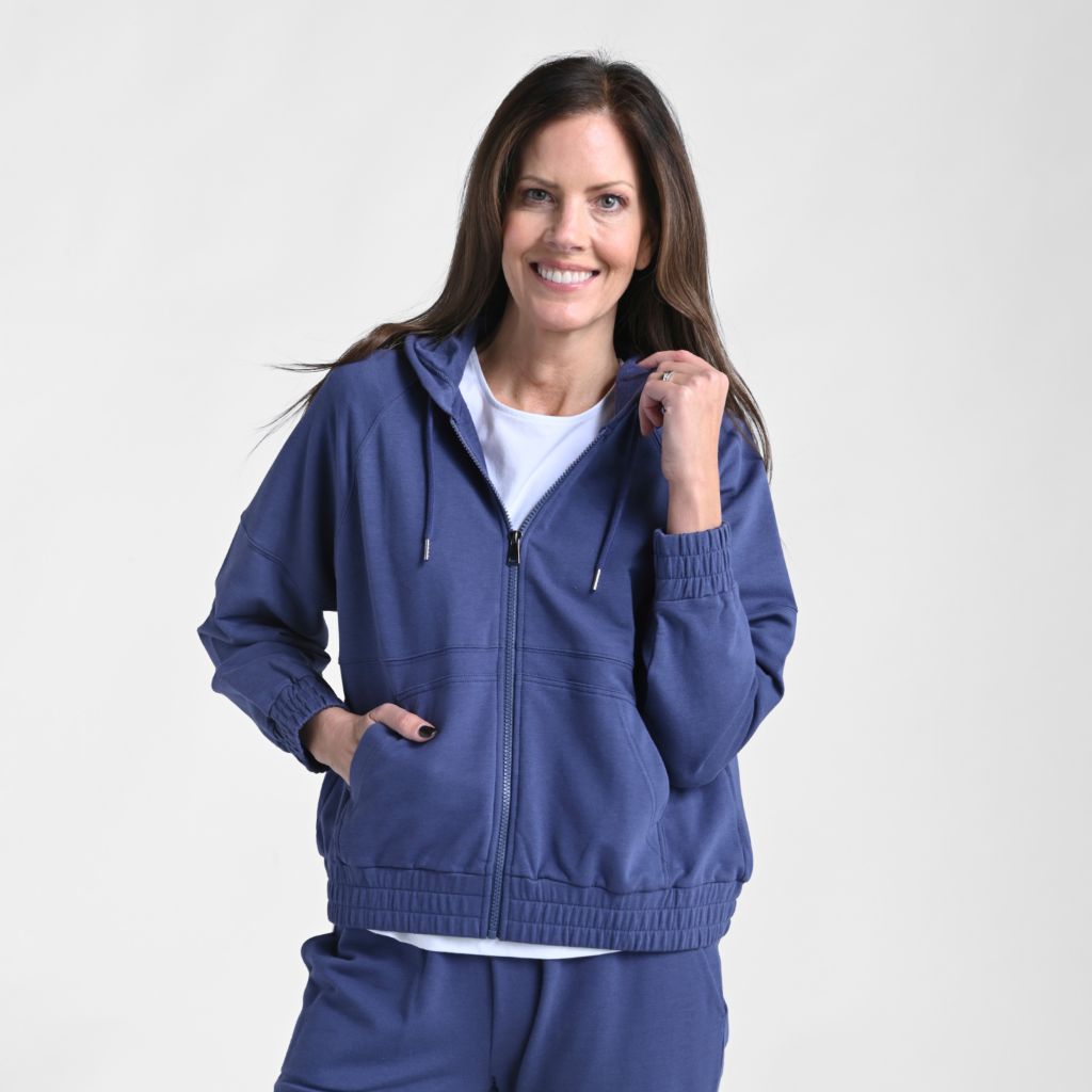 Relaxed Restyled Pieced Zip Front Jacket