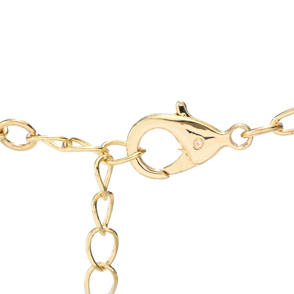 Half Colored Oval Necklace