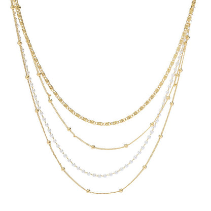 Pearl Detail Layered Necklace