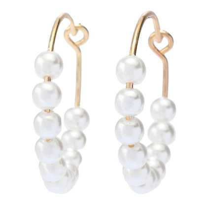 Pearl Detail Hoop Earring