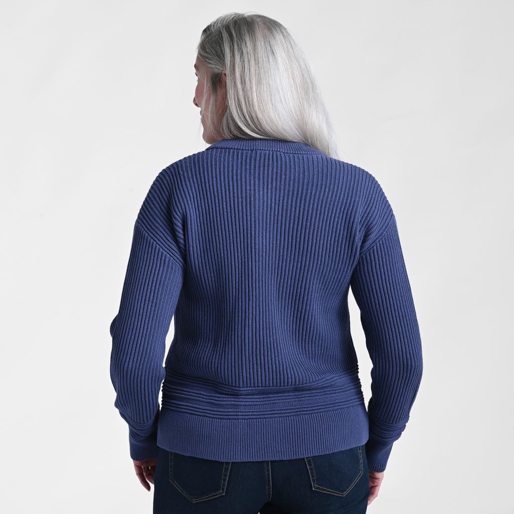 Zip Front Long Sleeve Sweater